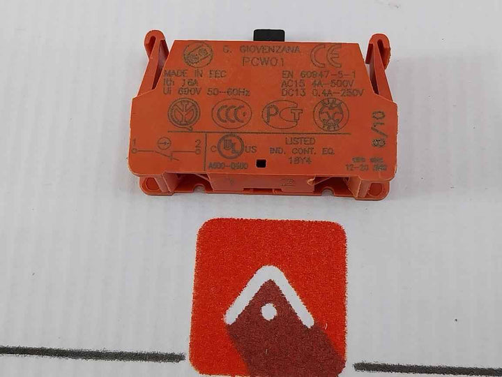Giovenzana Pcw01 Contact Block 16A 690V Ac/Dc A600-q600