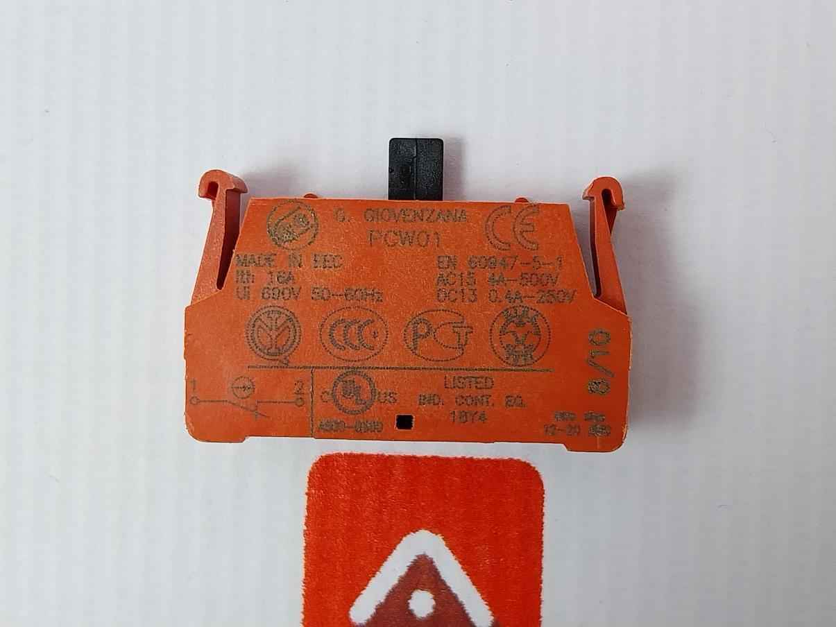 Giovenzana Pcw01 Contact Block 16A 690V Ac/Dc A600-q600