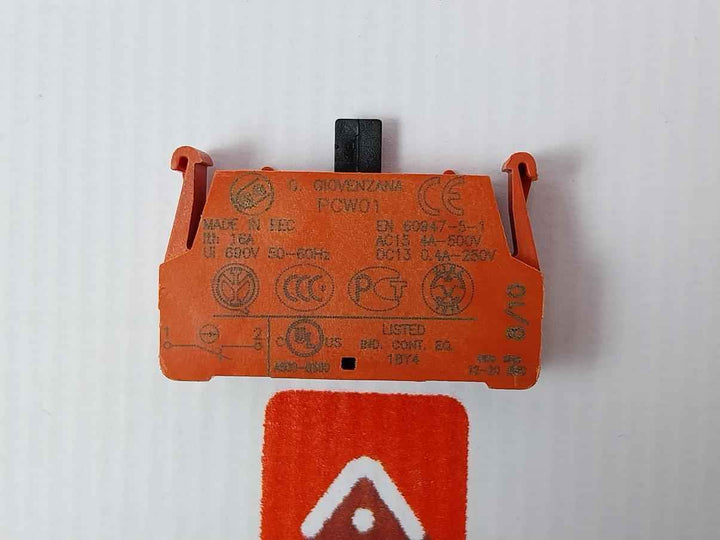 Giovenzana Pcw01 Contact Block 16A 690V Ac/Dc A600-q600