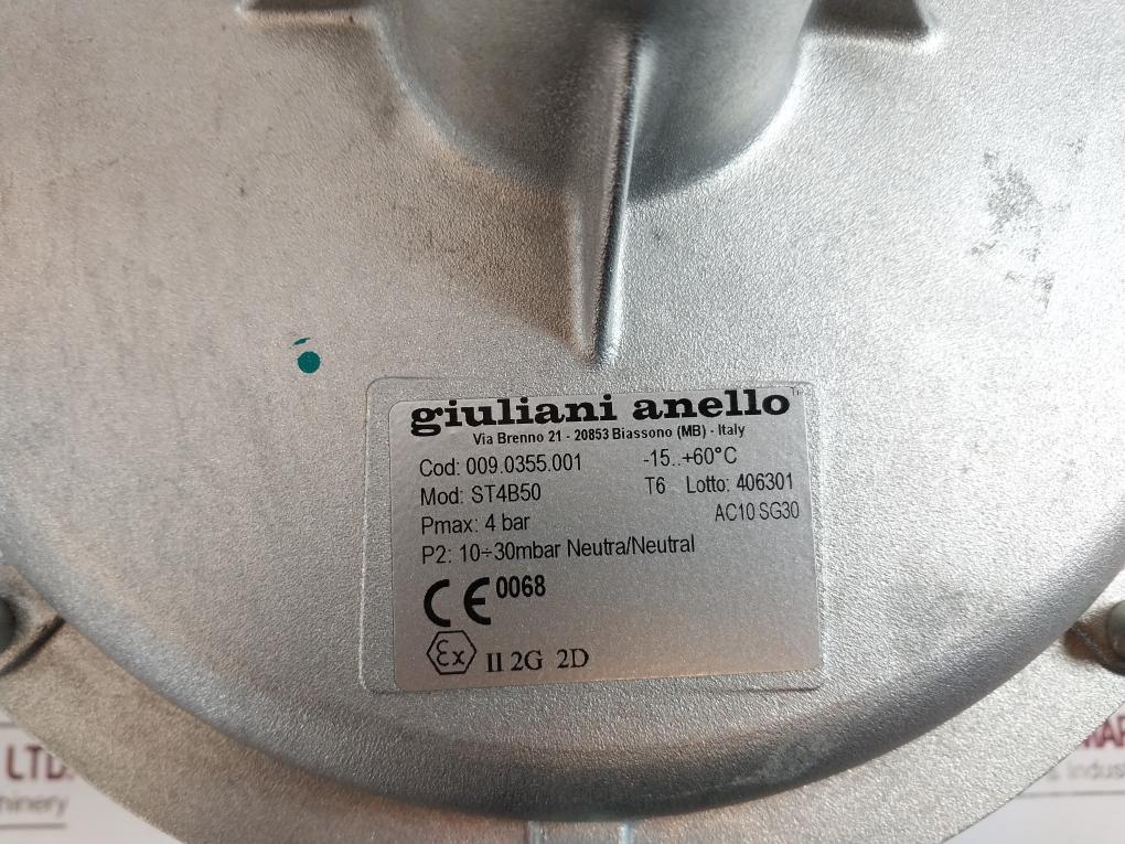 Giuliani Anello St4b50 Gas Pressure Regulator 4 Bar