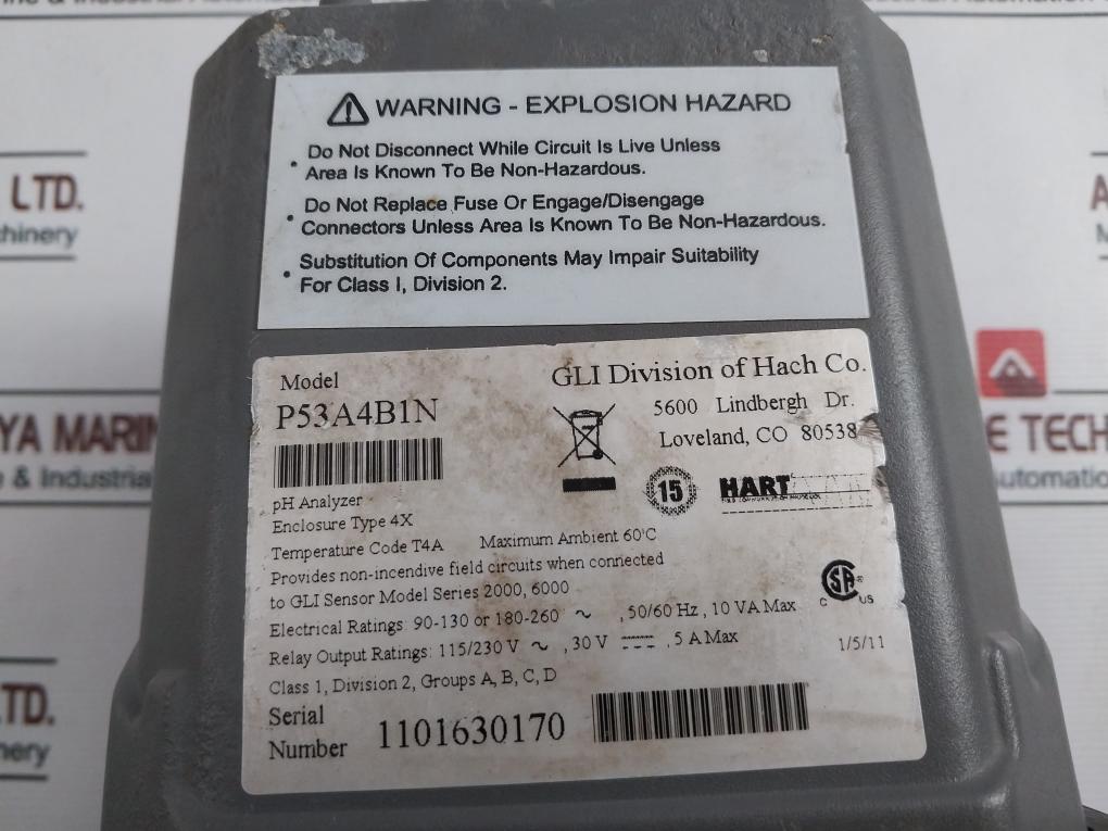 Gli International 53 Conductivity Analyzer P53A4B1N