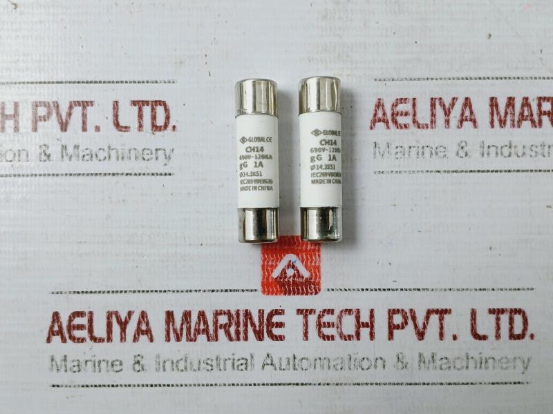 Lot Of 3X Global Ch14 Cylindrical Fuse, 690V~ 120Ka,Iec269Vde0636