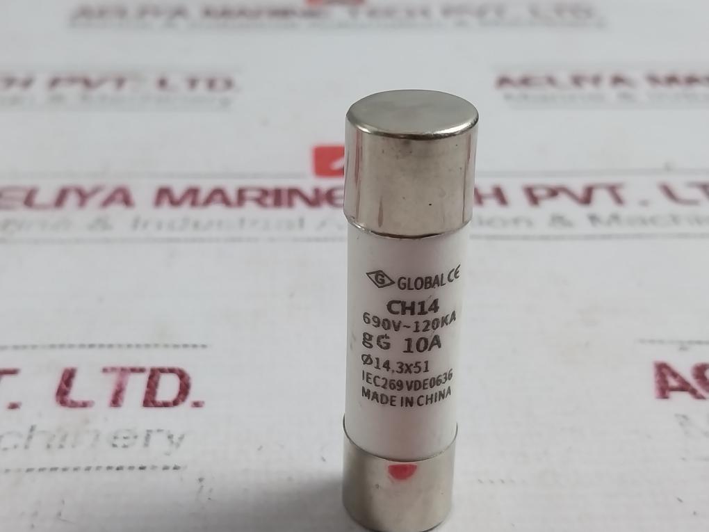 Global Ch14 Cylindrical Fuse, 690v~120ka, Gg 10a