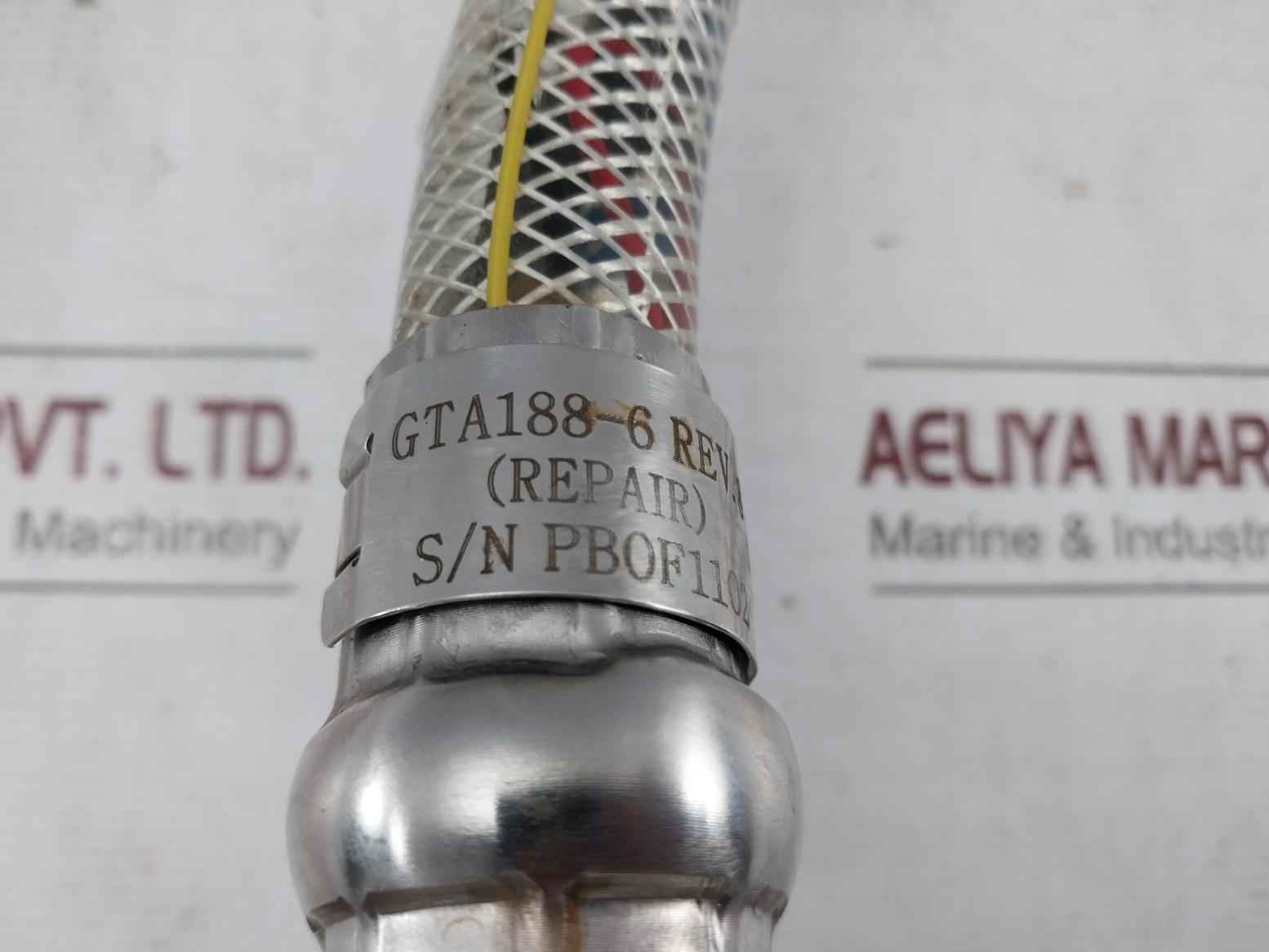 Globaltech Gta188-6 Pbof Gt-flowmeter Cable Assembly Rev 8 2-meter Ss316