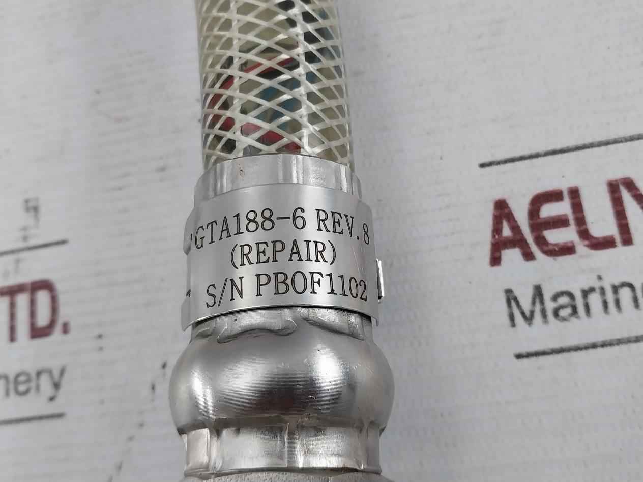 Globaltech Gta188-6 Pbof Gt-flowmeter Cable Assembly Rev 8 2-meter Ss316