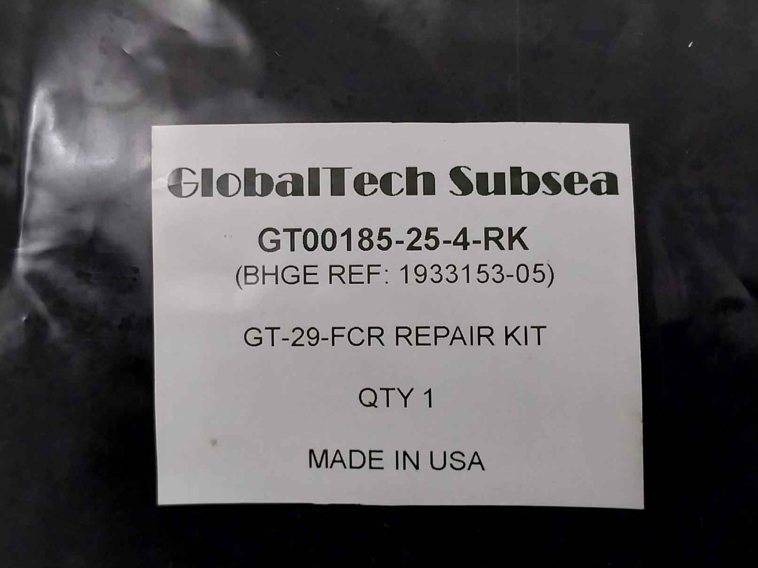 Globaltech Subsea Gt00185-25-4-rk Repair Kit For Gt‑29‑Fcr Connector Mux Pod
