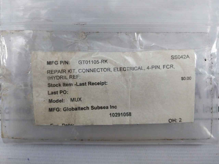 Globaltech Subsea Gt01105-rk Electrical Connector Repair Kit 4-pin, Fcr, Mux
