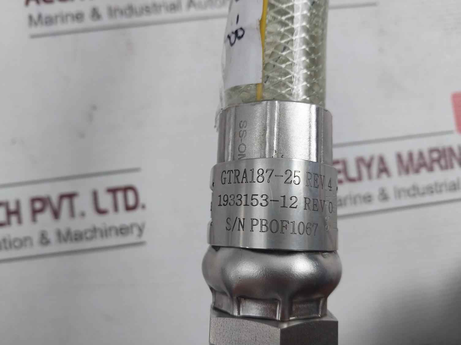 Globaltech Subsea Gtra187-25 Mux Pbof Pressure Comp Cable Assembly 25Ft Rev 4