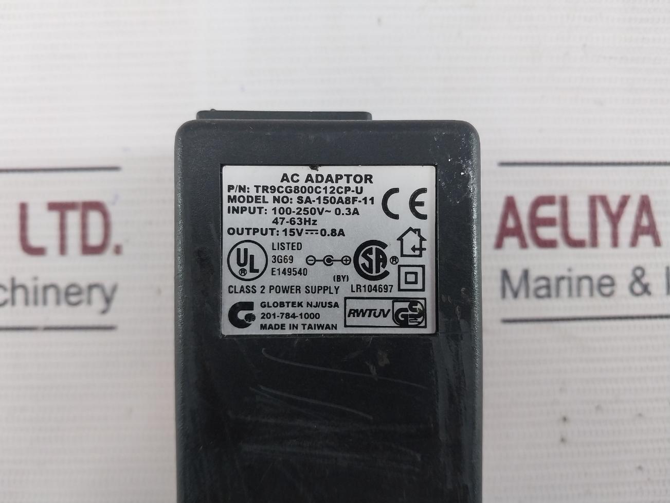 Globtek Tr9Cg800C12Cp-u Ac Adapter Power Supply Sa-150A8F-11 100-250V 0.3A