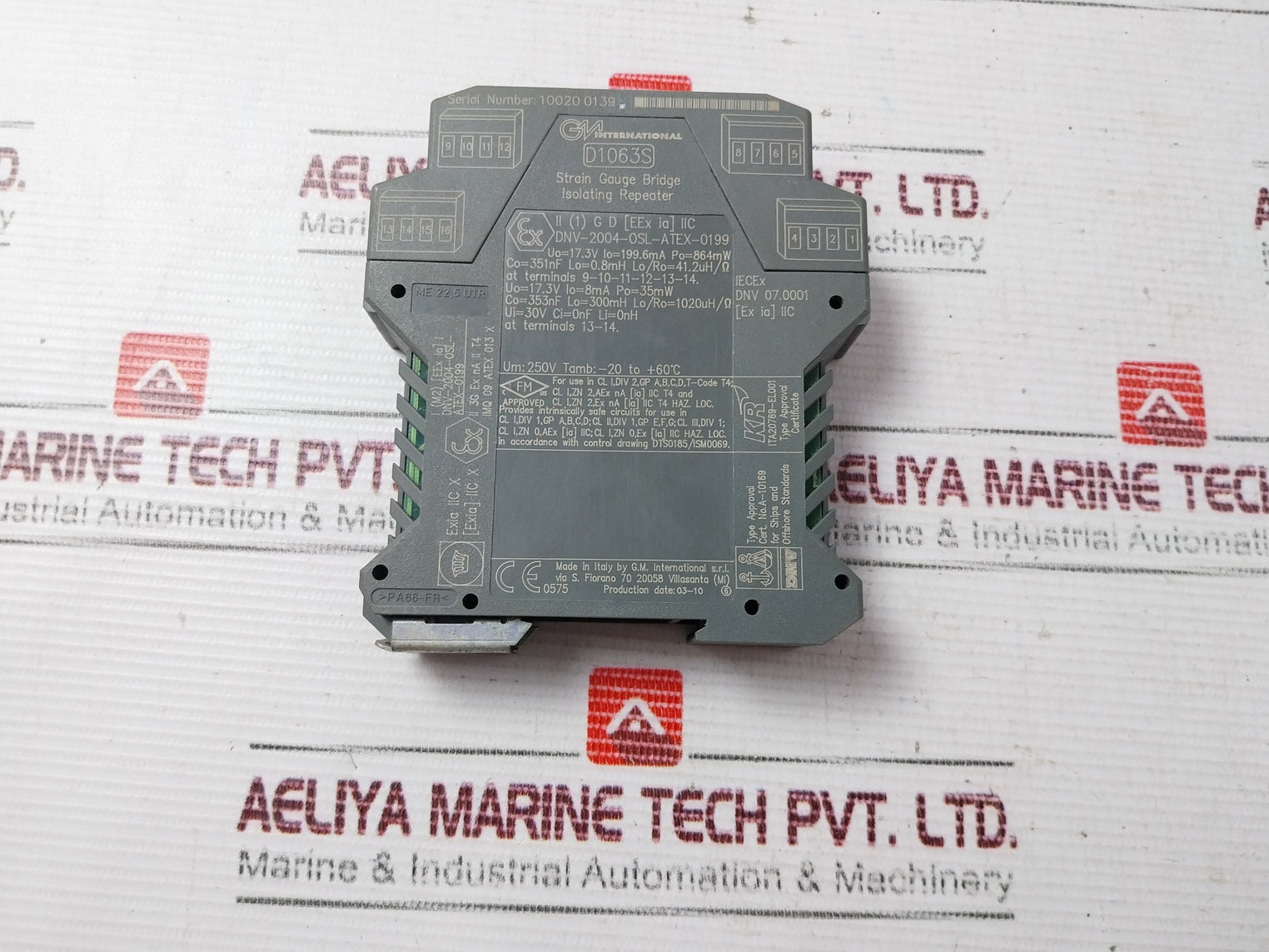 Gm International D1063S Strain Gauge Bridge Isolating Repeater 20 To 30Vdc