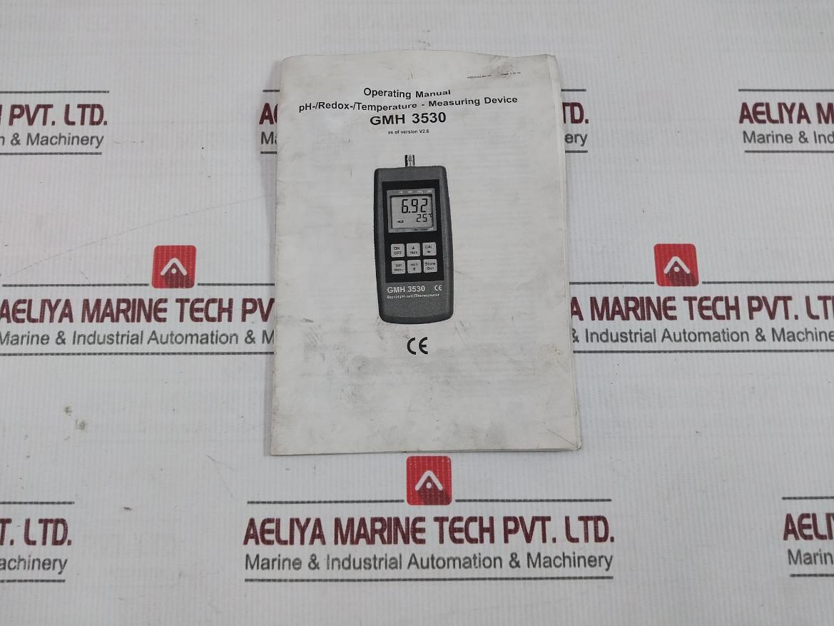 Gmh 3530 Digital Ph / Mv / Temperature Meter Kit Pt100 Ver V2.6