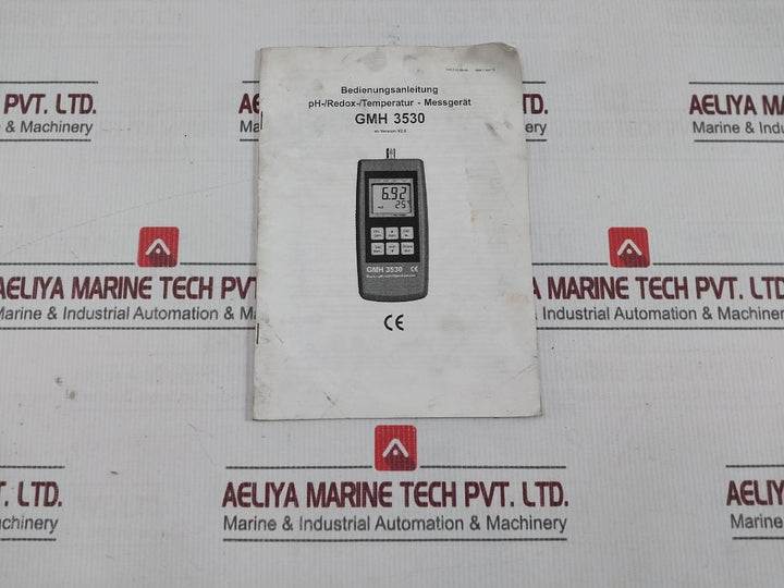 Gmh 3530 Digital Ph / Mv / Temperature Meter Kit Pt100 Ver V2.6
