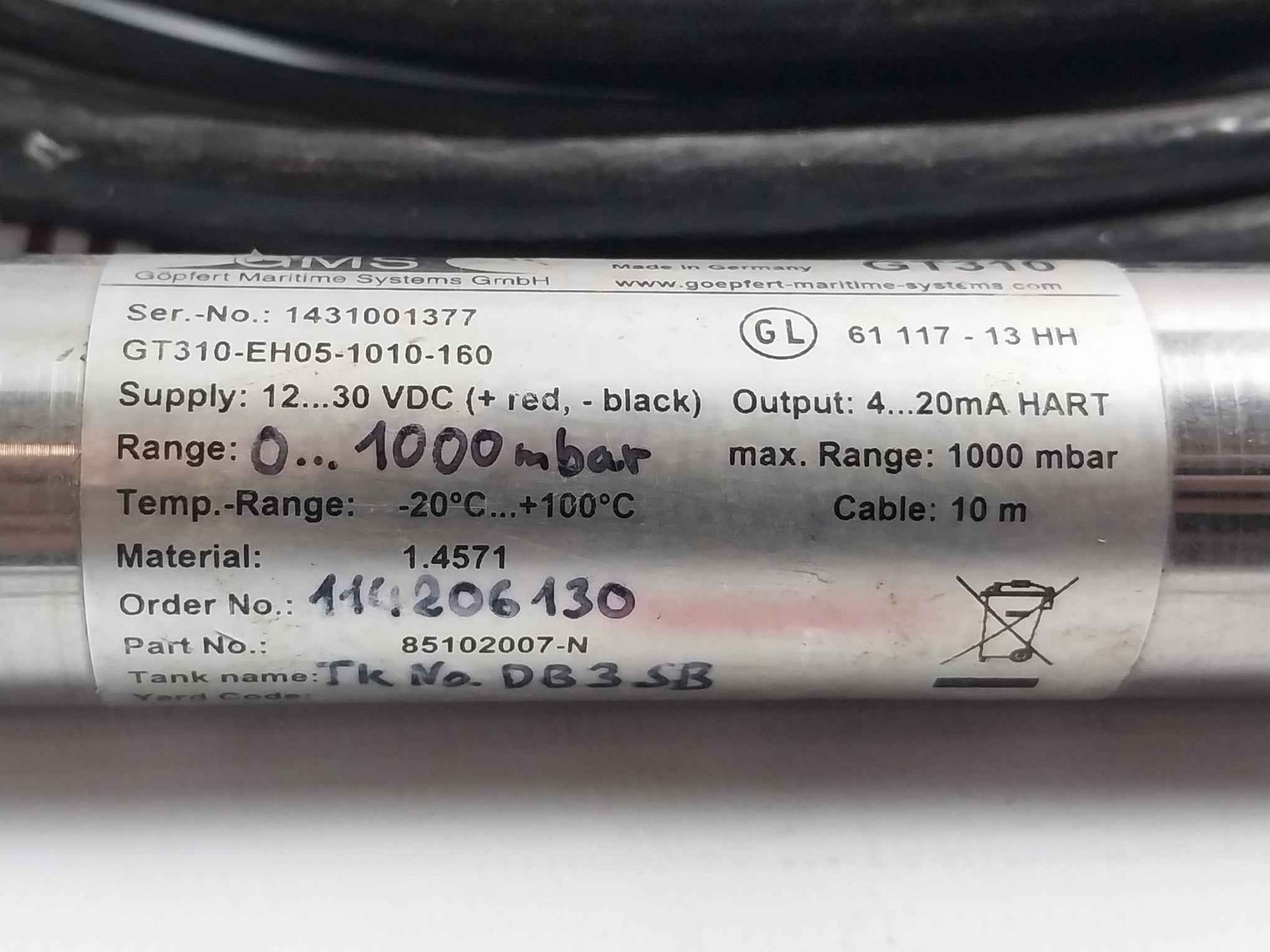 Gms Gt310-eh05-1010-160