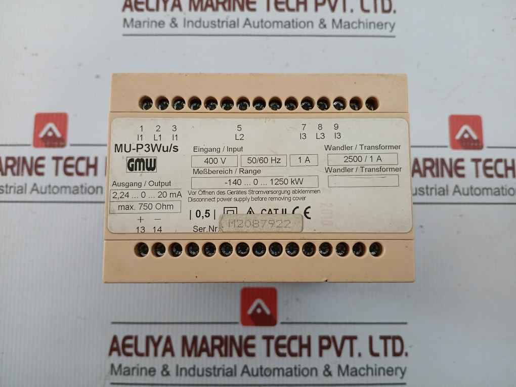 Gmw Active Power Measuring Transducer Mu-p3Wu/S 400V