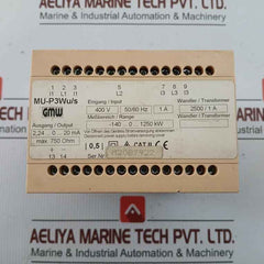 Gmw Active Power Measuring Transducer Mu-p3Wu/S 400V