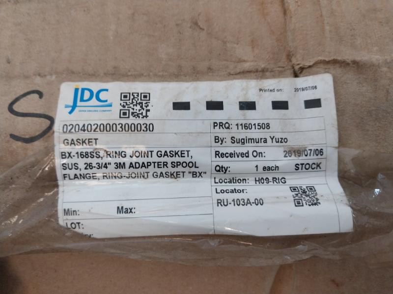 Goodrich Gasket Bx168 Ring Joint Ss316 Bx 168-api 6A 020402000300030, Ht-00402