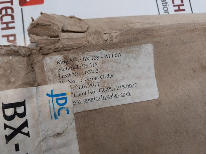 Goodrich Gasket Bx168 Ring Joint Ss316 Bx 168-api 6A 020402000300030, Ht-00402