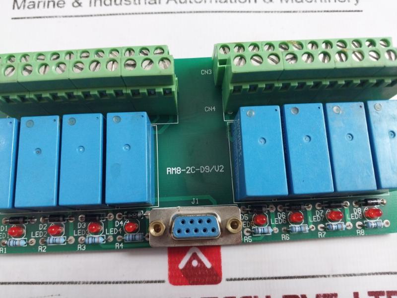 Goodsky Rm8-2C-d9/V2 Relay Board 24Vdc Coil 50/60 Hz Mi-sh-224L