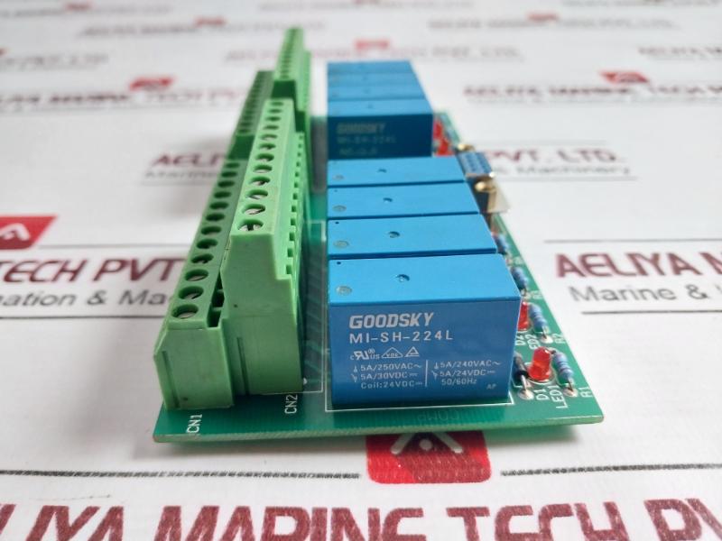 Goodsky Rm8-2C-d9/V2 Relay Board 24Vdc Coil 50/60 Hz Mi-sh-224L