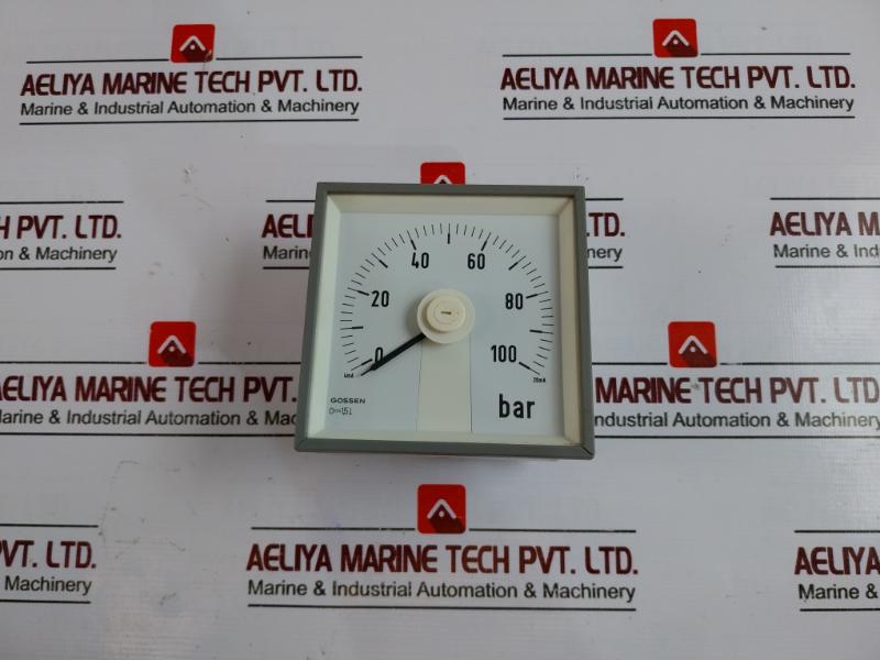 Gossen 0-100 Bar Analogue Panel Ammeter 600v Cat Iii