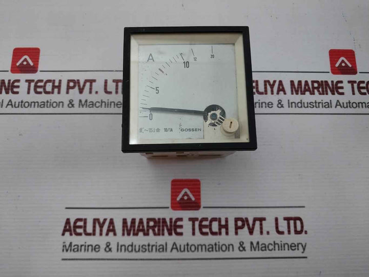 Gossen 0-10/20A Analog Ammeter 10/1A