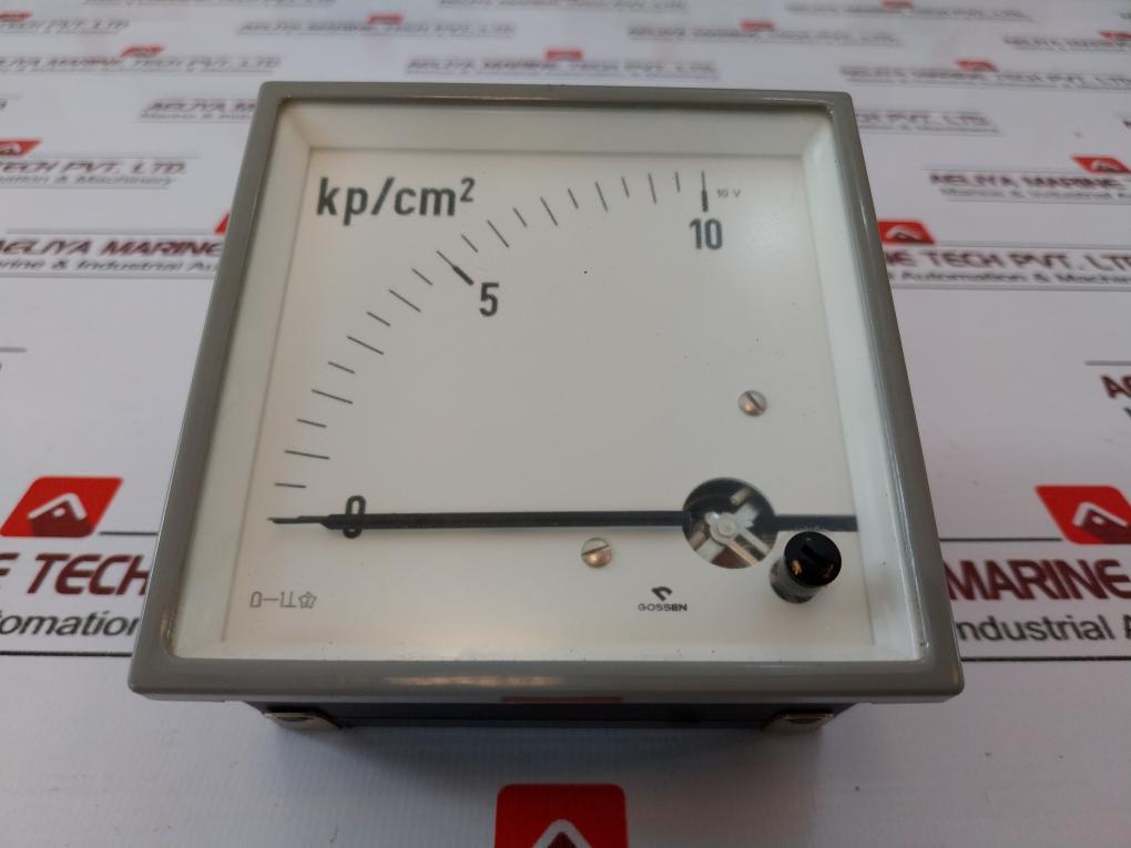 Gossen 0-10 Kp/cm2 Analog Panel Meter 264085/01 12.76 10v