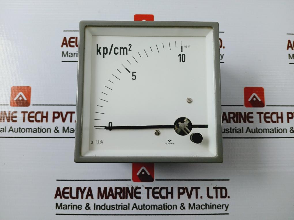 Gossen 0-10 Kp/cm2 Analog Panel Meter 0-10v