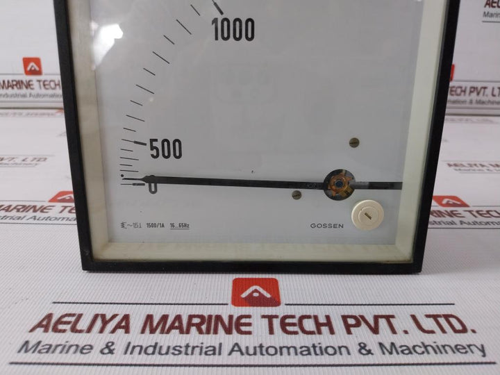 Gossen 0-1500A Ammeter 1500/1A 16-65 Hz
