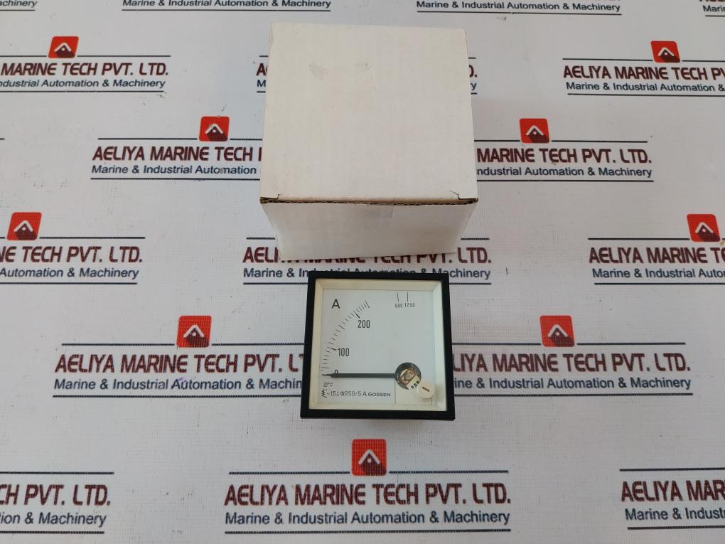 Gossen 0-250/1250 A Ammeter 30°c