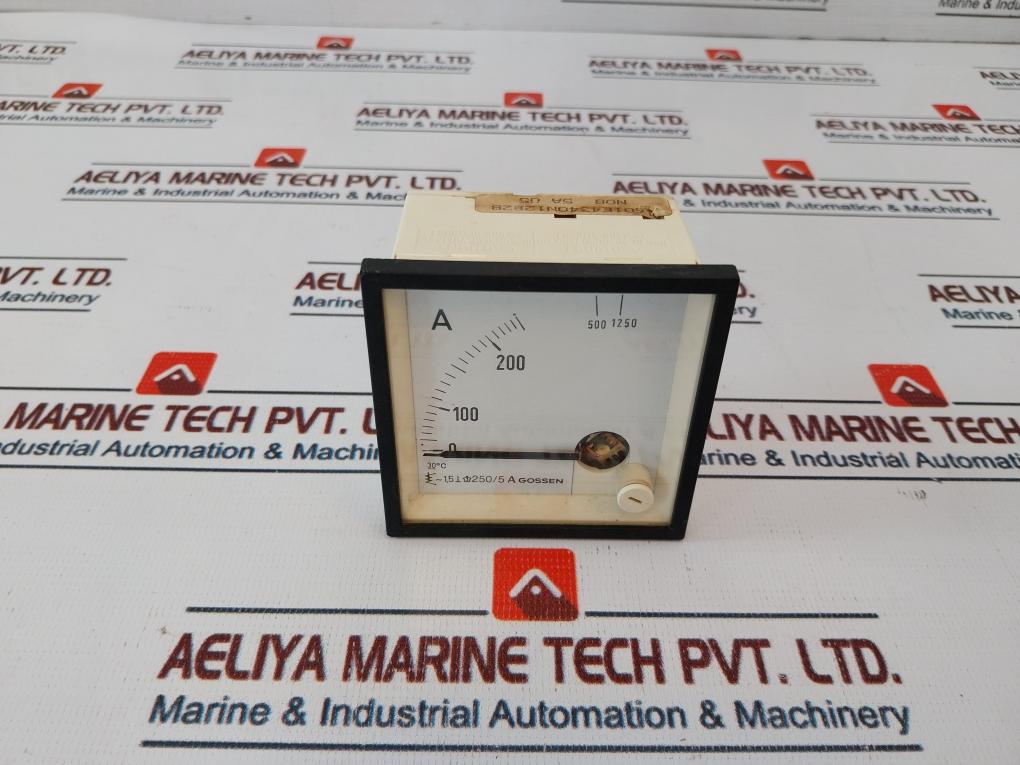 Gossen 0-250/1250 A Ammeter 30°C