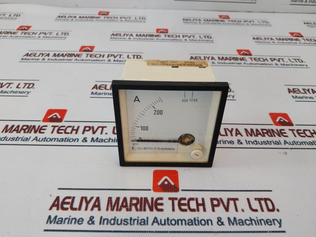 Gossen 0-250/1250 A Ammeter 30°c
