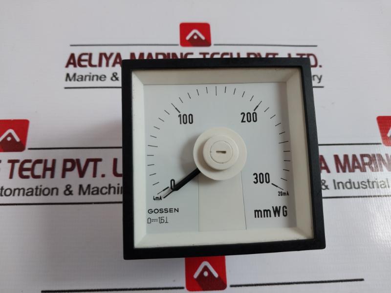 Gossen 0-300 Mmwg Analog Panel Meter 600V Cat Iii 1602P Bc010F0099Gc001Gl330