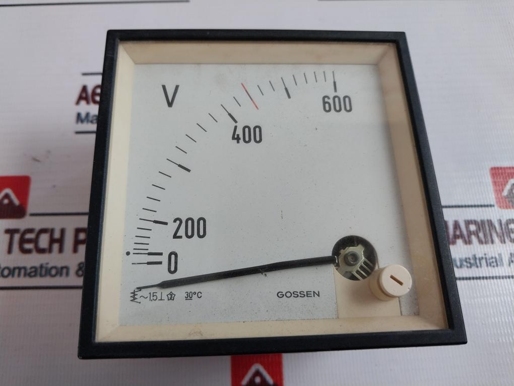 Gossen 0-600V Voltmeter 30°C