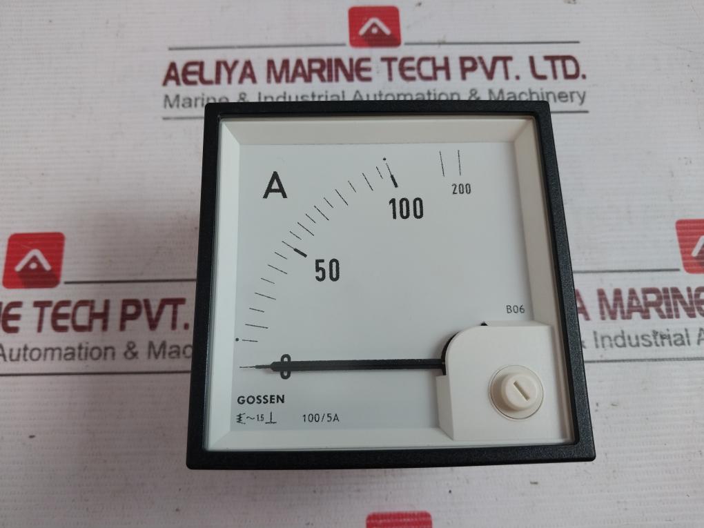 Gossen 100/5A Ammeter Gdg020212 0-100/200A