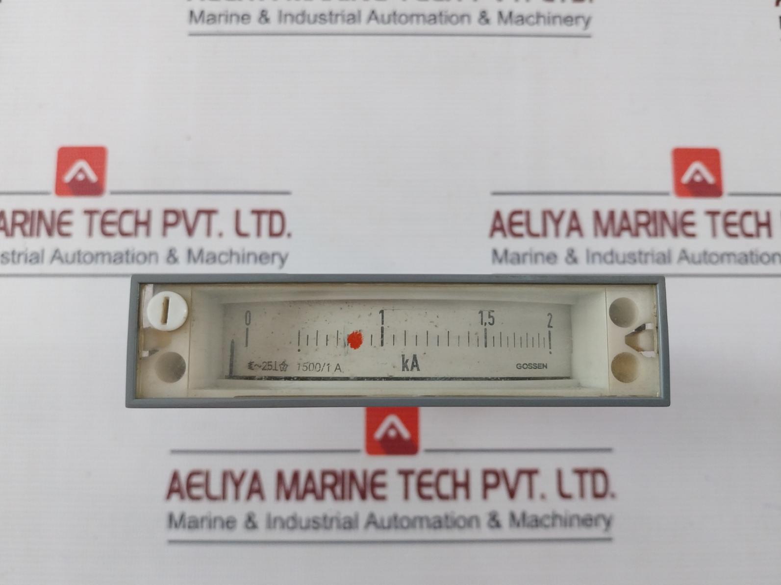 Gossen 1500/1A Kilo Ampere Meter 0-2 Ka