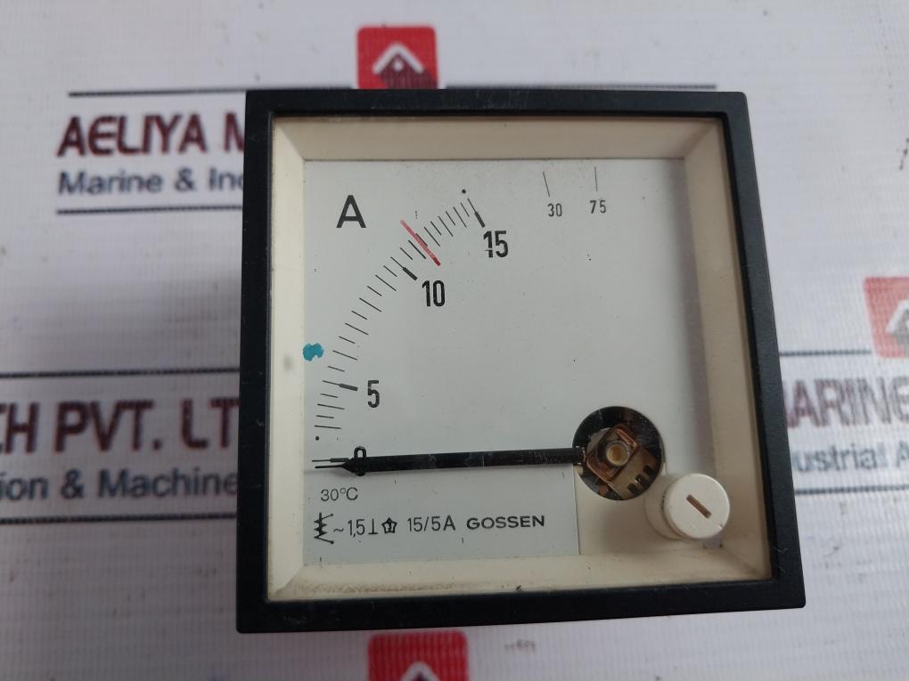 Gossen 15/5A Ampere Meter 0-15/75 A