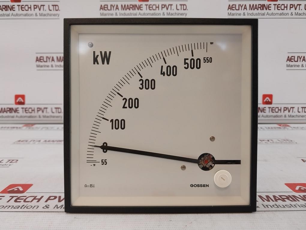 Gossen 1620P Analog Panel Meter Kw Kilowatt Glf550,00Gmk13Ls009Mg001