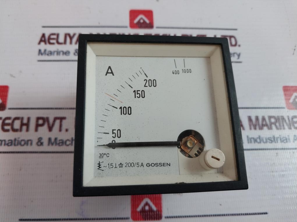 Gossen 200/5A Ampere Meter 0-200/1000 A