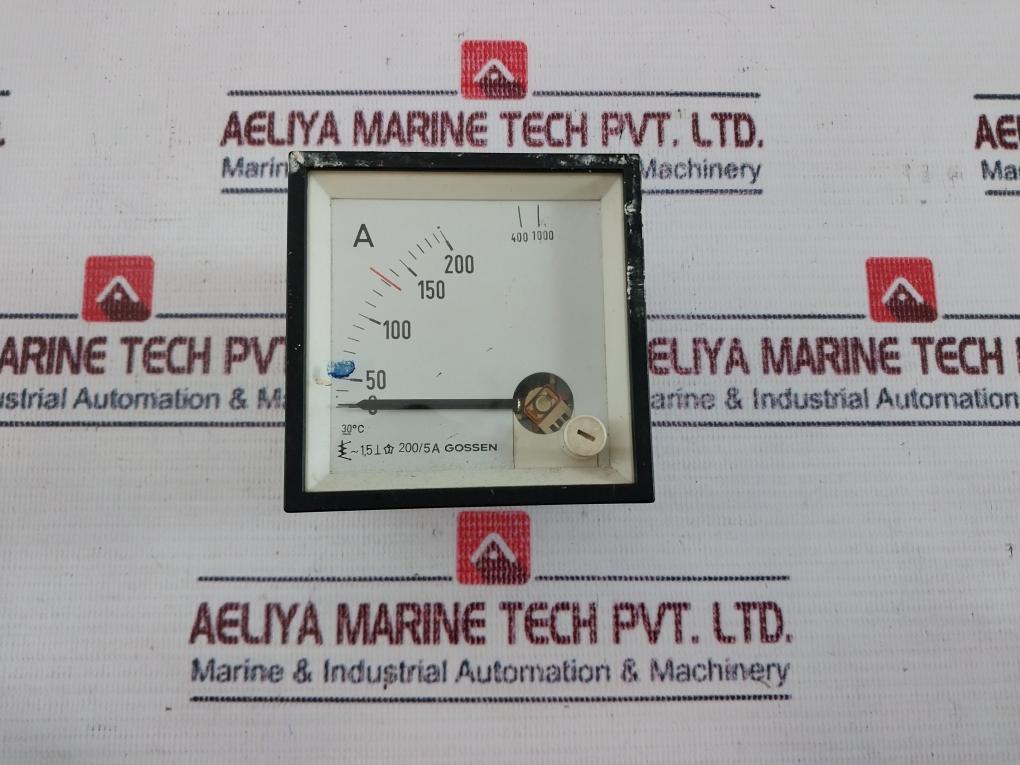 Gossen 200/5A Analog Ammeter 30°c