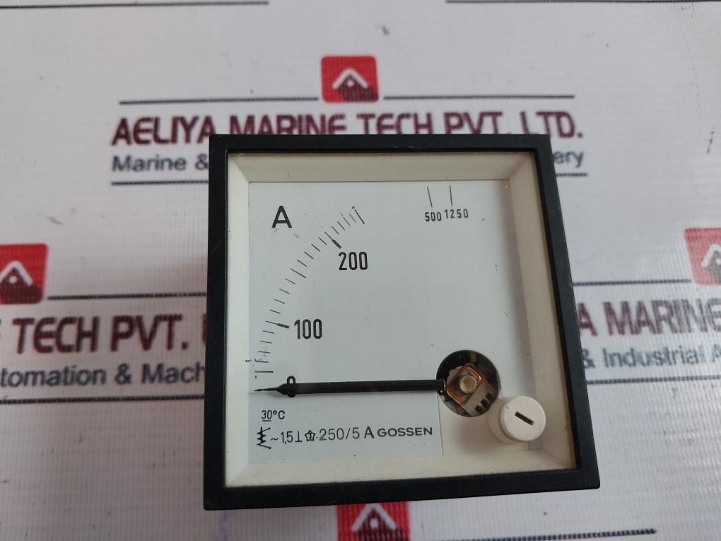 Gossen 250/5A Ampere Meter 0-250/1250 A