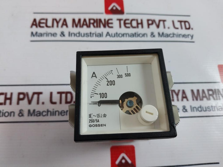 Gossen 250/5A Ampere Meter 0-250/500 A