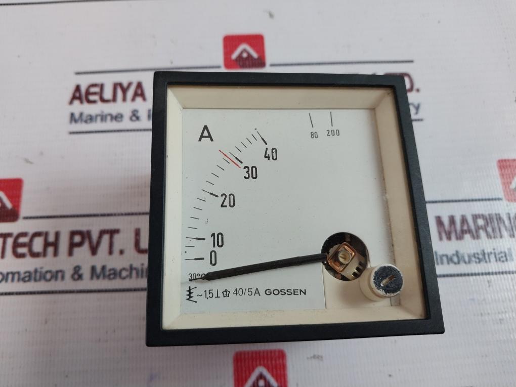 Gossen 40/5A Analog Ammeter 0-40/200 A