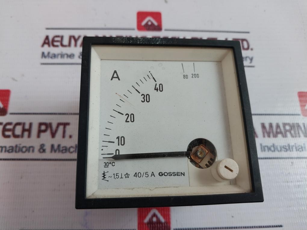 Gossen 40/5A Analog Ampere Meter 0-40/200 A