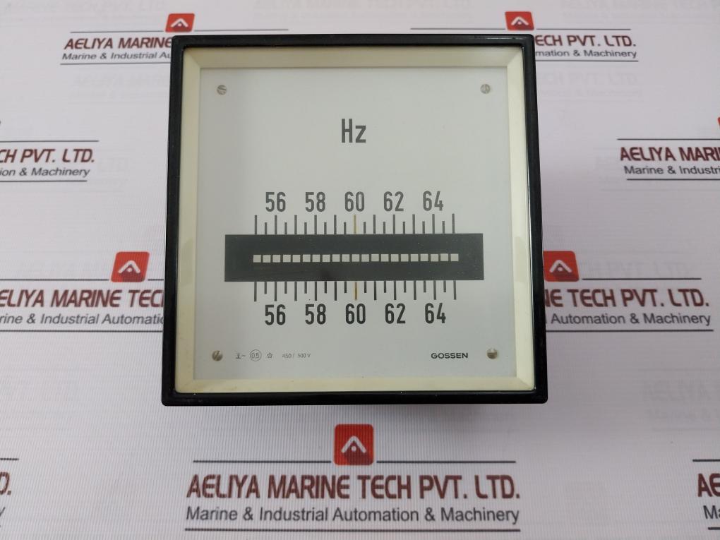 Gossen 450/500V Frequency Meter 56-64 Hz