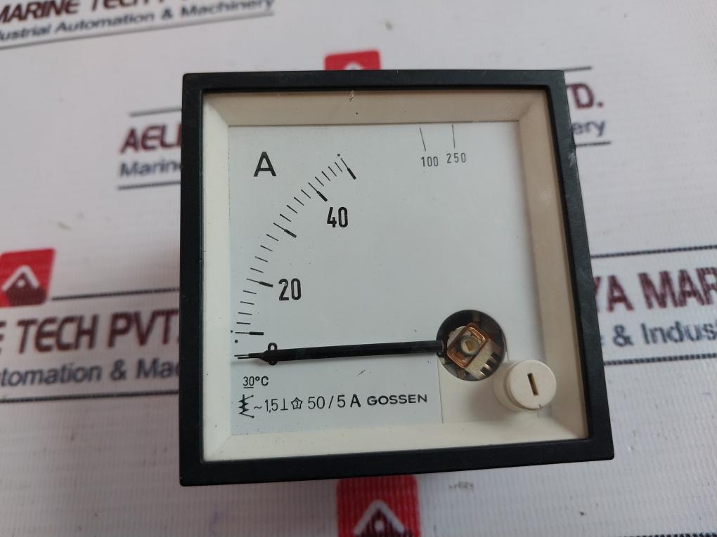 Gossen 50/5A Ampere Meter 0-50/250 A