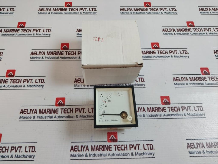 GOSSEN 75/5A Analog Panel Ammeter 0-75/375 A
