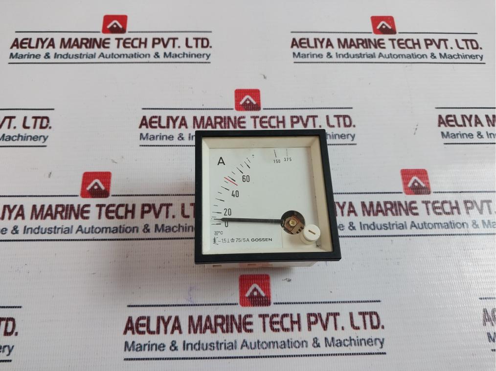GOSSEN 75/5A Analog Panel Ammeter 0-75/375 A