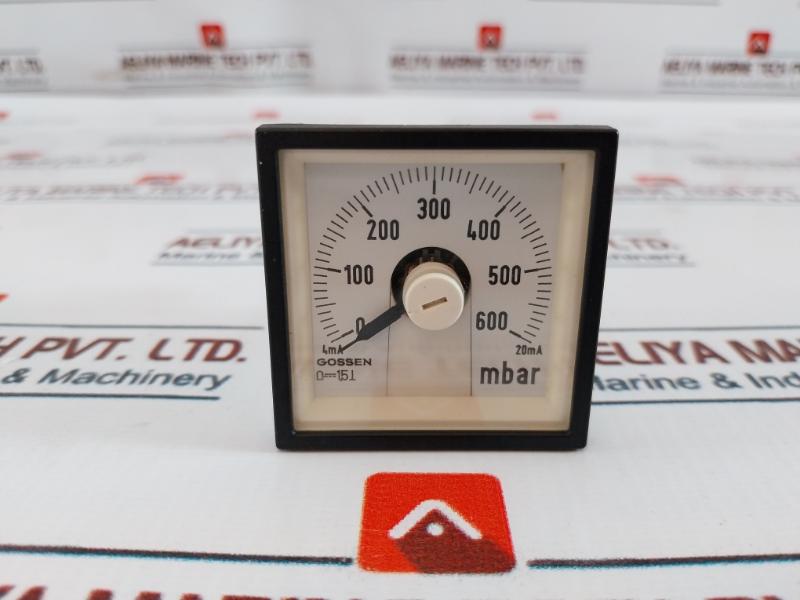 Gossen Analog Panel Meter 4…20ma 0-600mbar