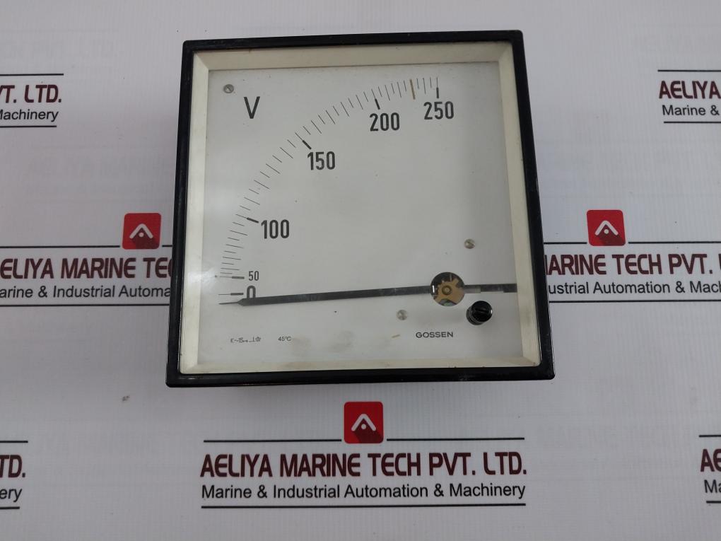 Gossen Analog Voltmeter 0-50/250V 45°C