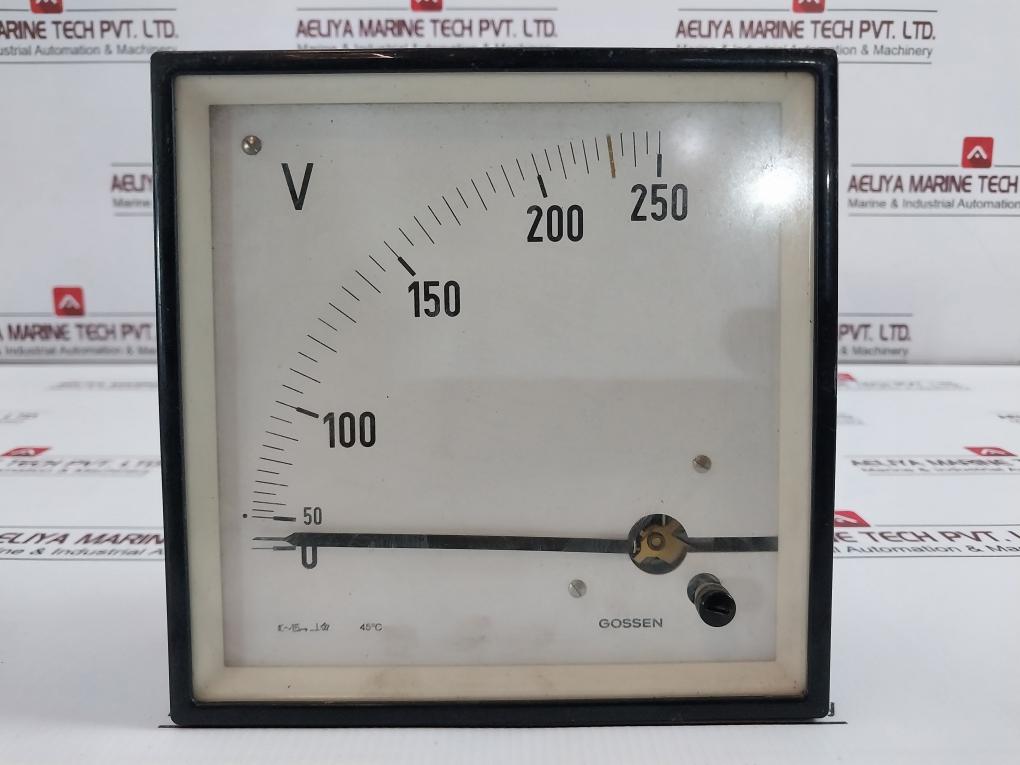 Gossen Analog Voltmeter 0-50/250V 45°C